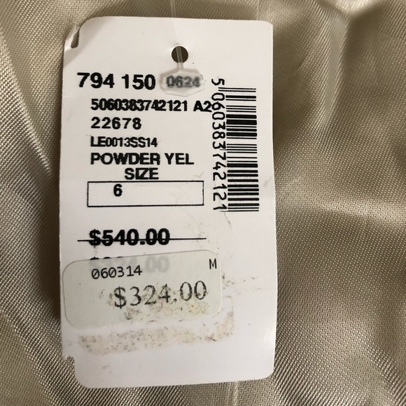 Buttery soft yellow moto jacket; Needle & Thread - Picture 5 of 6